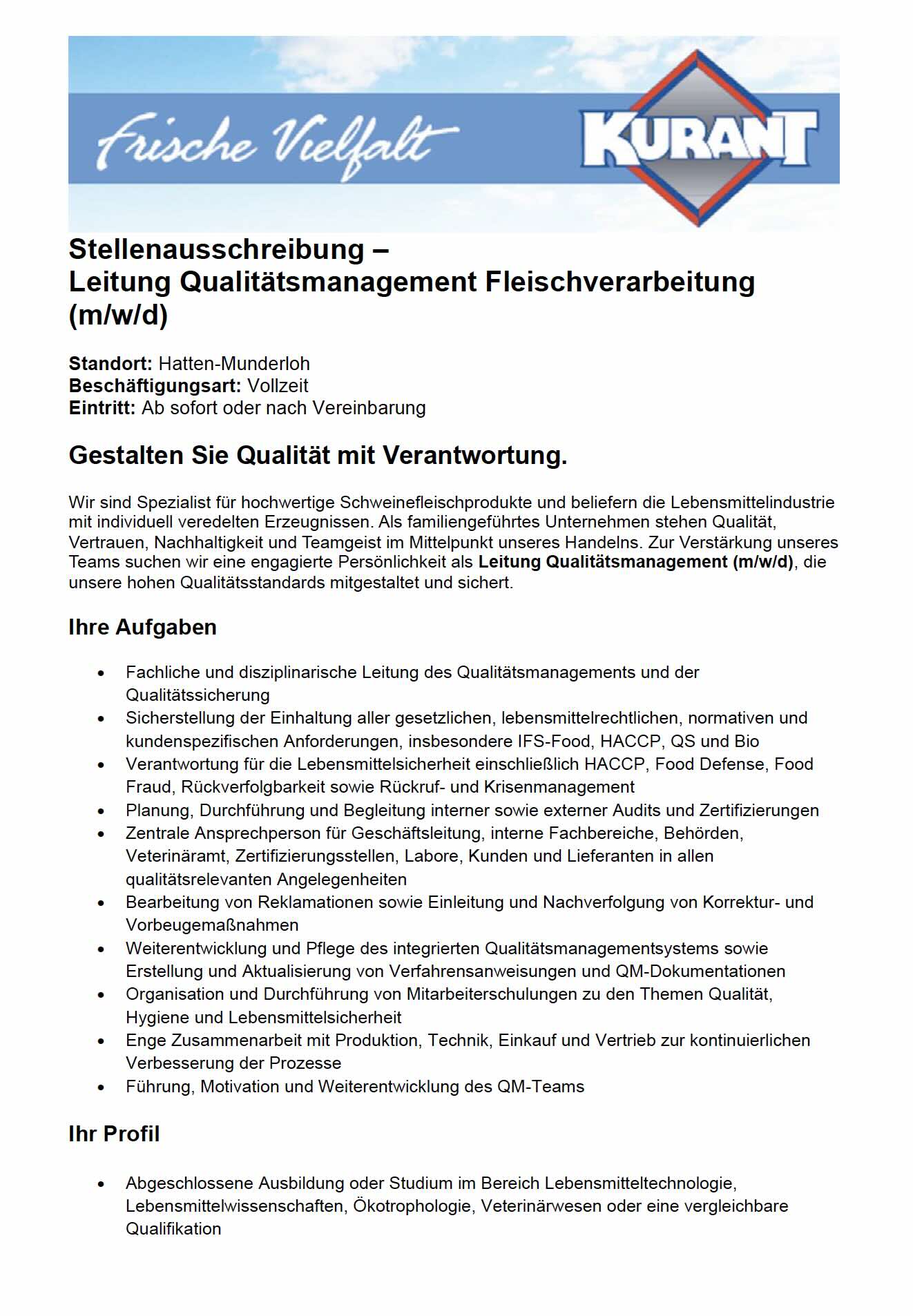 Qualitätsmanagement
